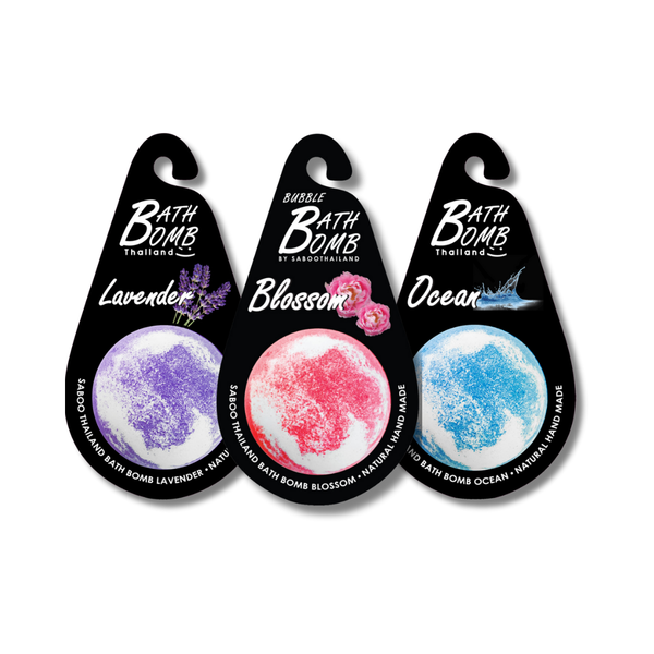 SABOO SCHAUMBAD BOMBE - 3er-Set – LAVENDEL · BLÜTE · OZEAN