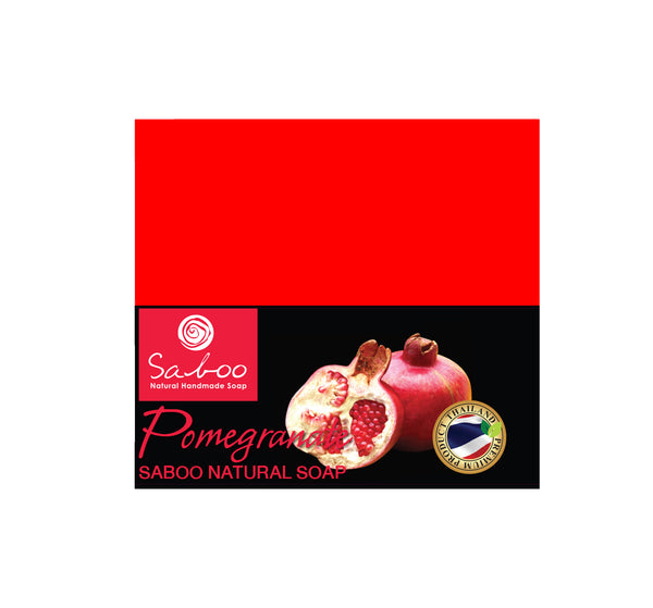 SABOO NATURAL SOAP - POMEGRANATE